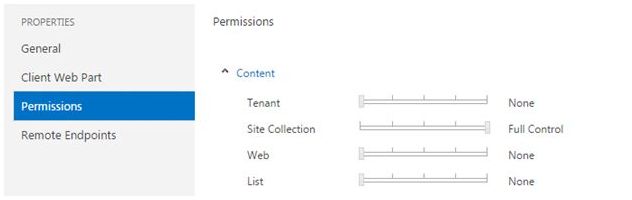 select Permissions